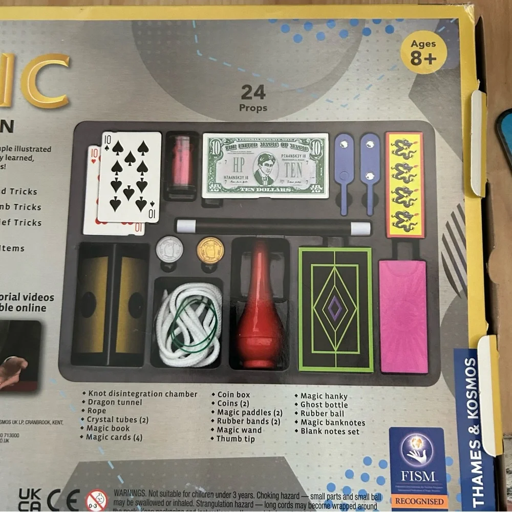 Magic Silver Edition 100 Tricks Set - Pink and Red